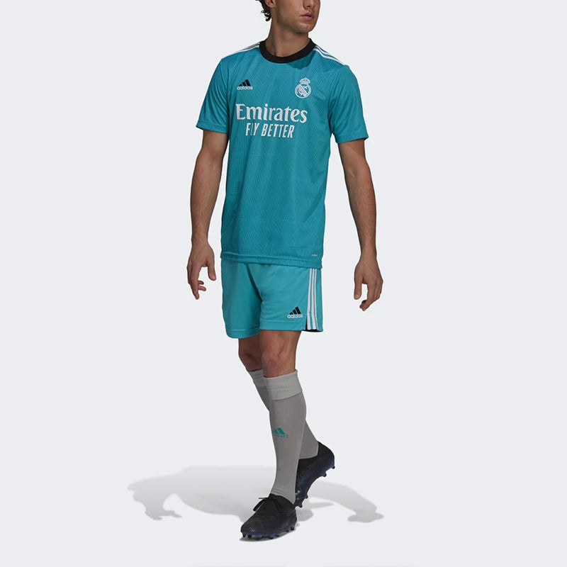 Men's adidas Real Madrid 2nd Away Fan Edition Short Sleeve Soccer/Football Malachite Green Jersey H40951