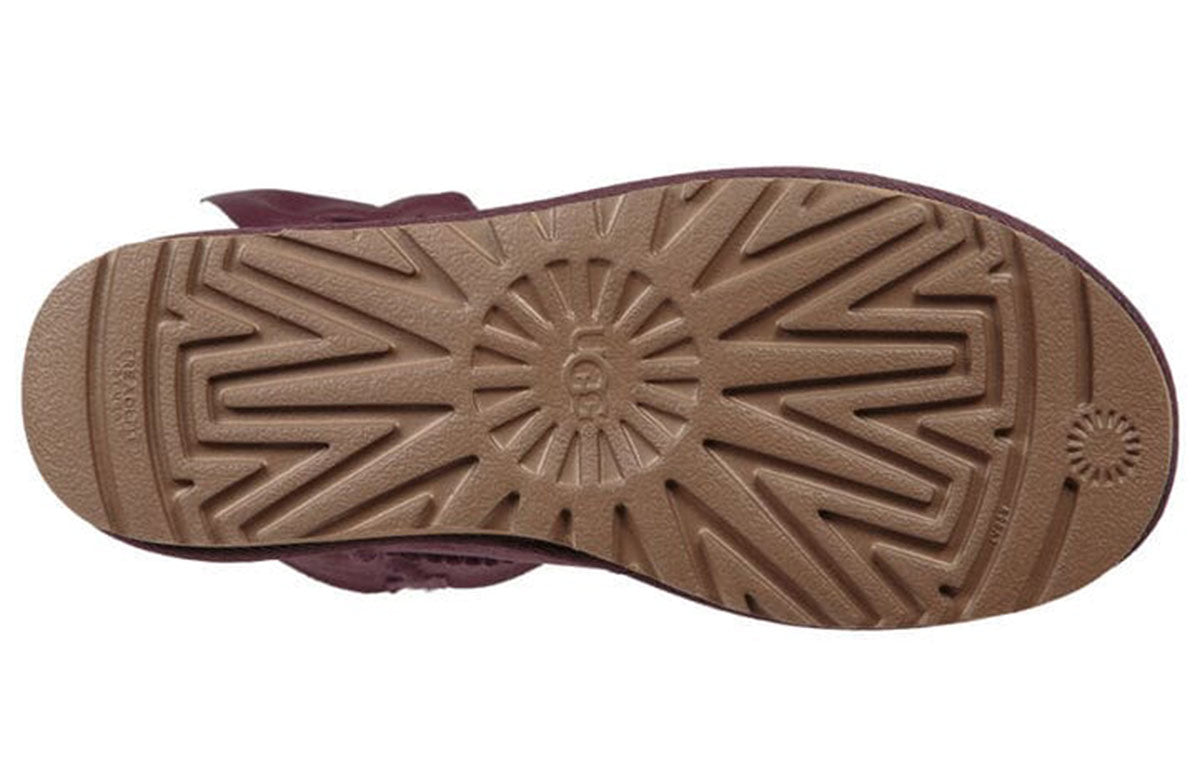 (WMNS) UGG Daelynn Classic 'Dark Red' 1019983-PORT