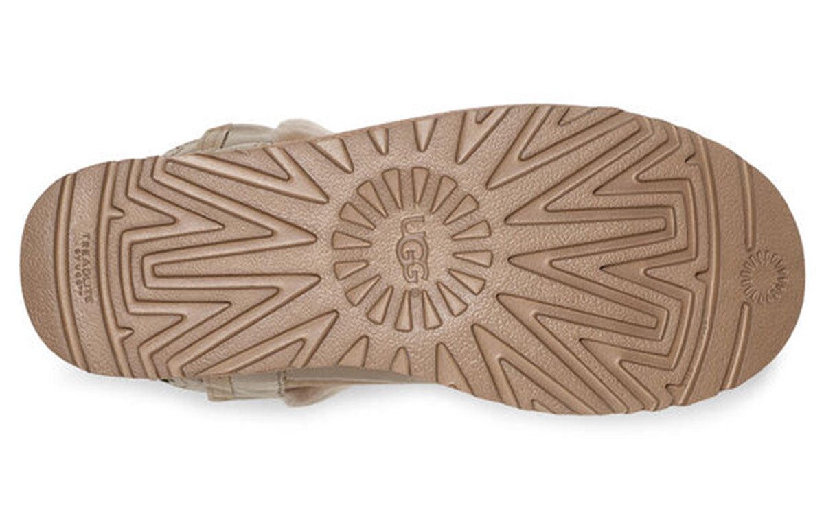 (WMNS) UGG Classic Leopard Lined Bow 'Brown' 1105354-AMP