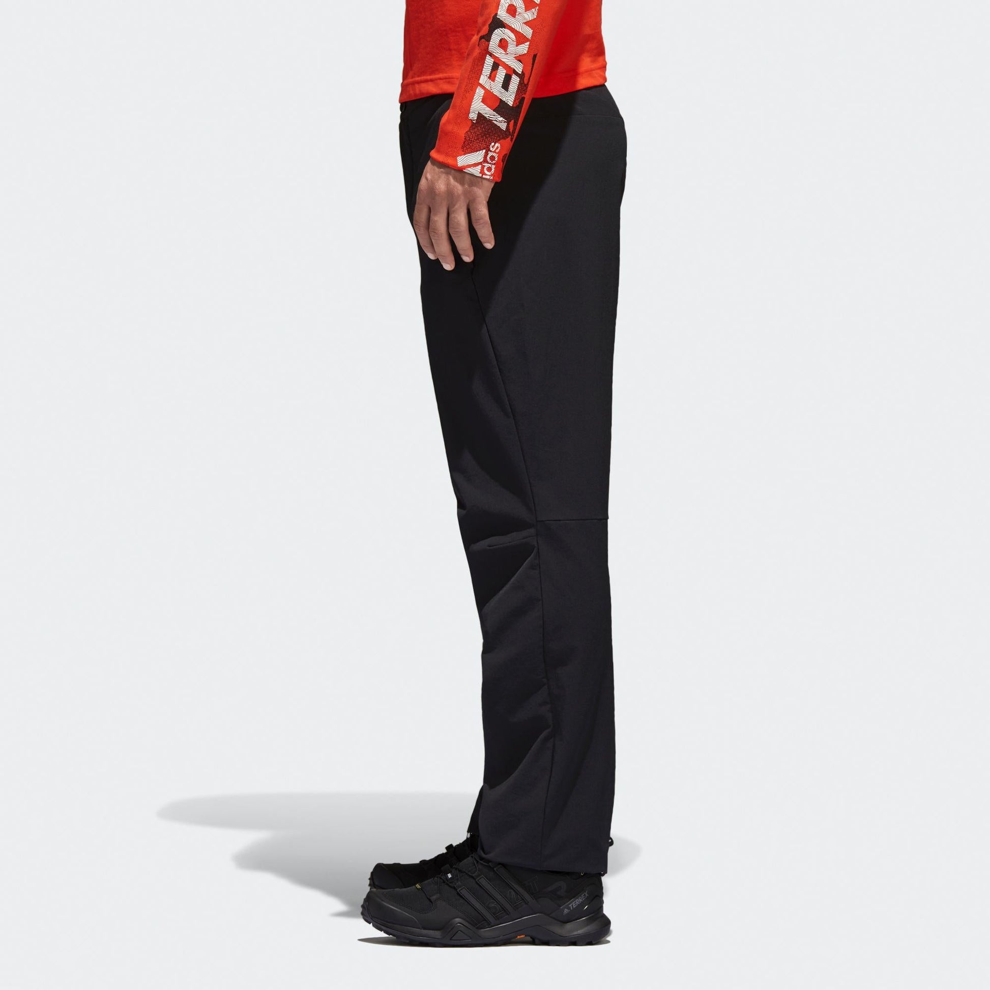 adidas Terrex Allseason Pants Outdoor mountaineering Solid Color Woven Sports Pants Black BS2459