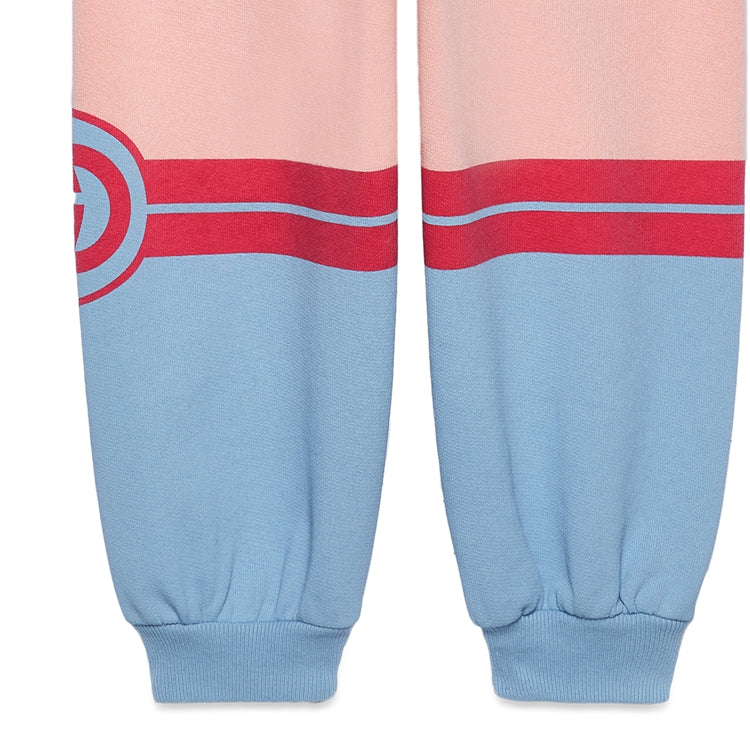 (GS) Gucci Felted Cotton Trousers 'Light Blue Pink' 772323-XJF5X-6372