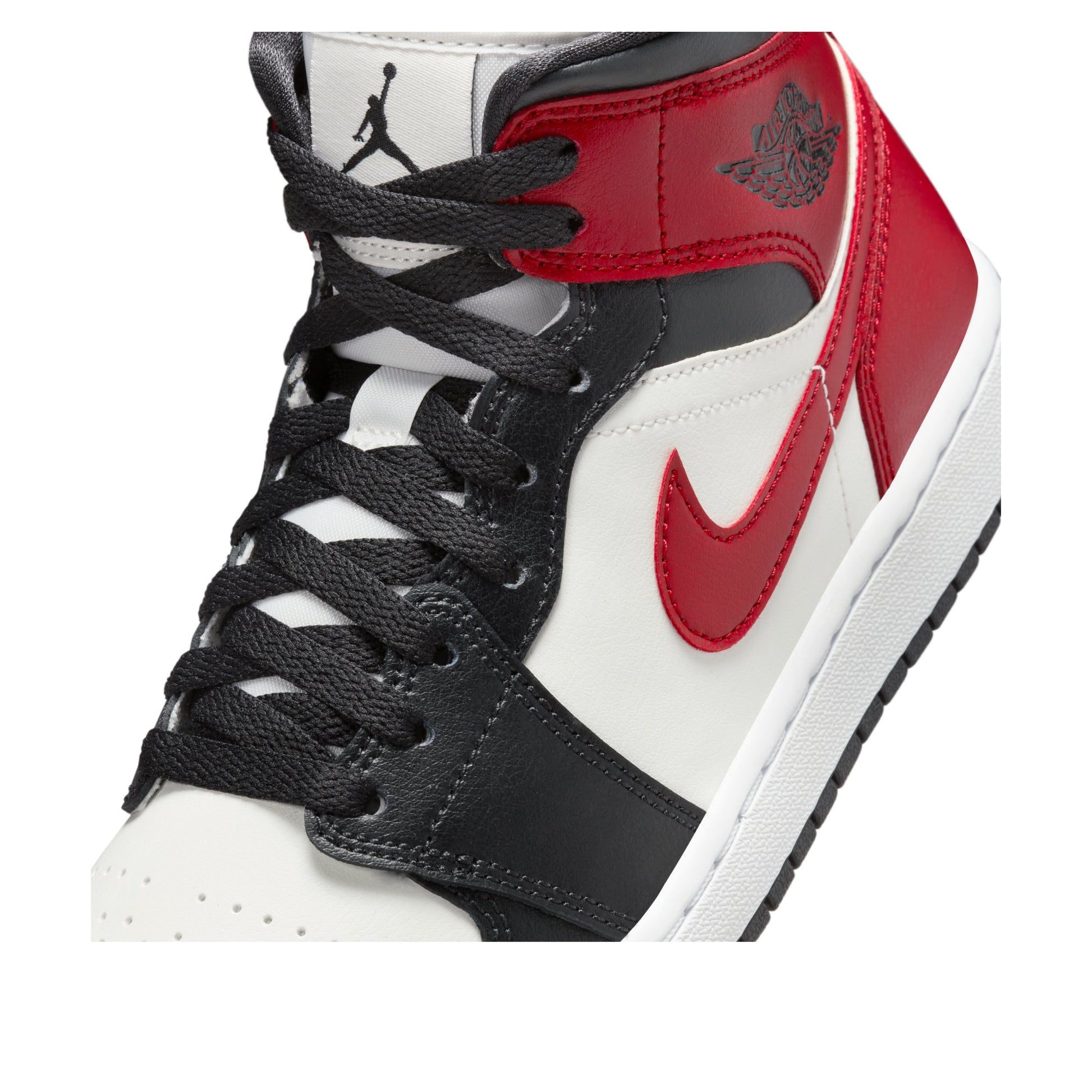 (WMNS) Air Jordan 1 Mid 'Black Toe' BQ6472-160