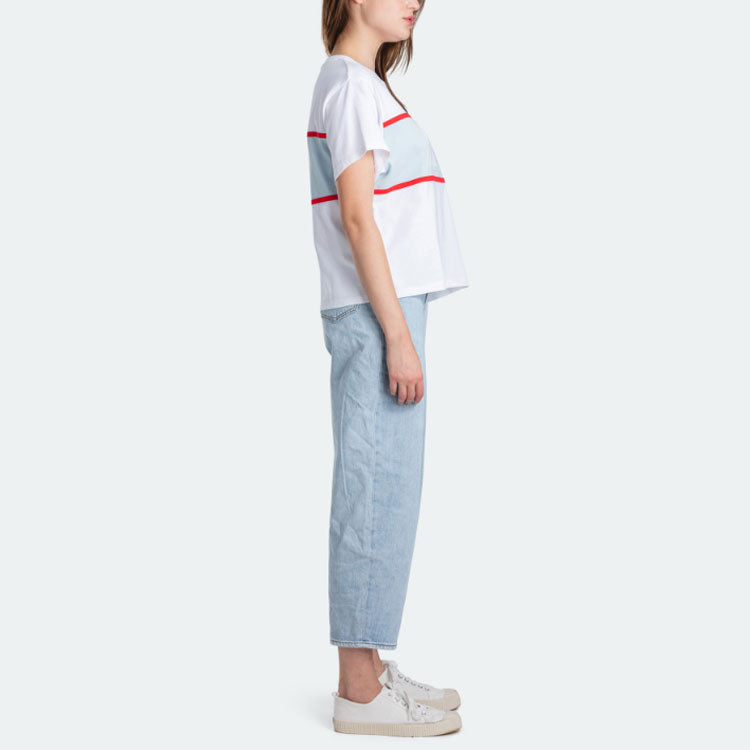 Levis Loose Casual Pure Cotton Short Sleeve White 85498-0000