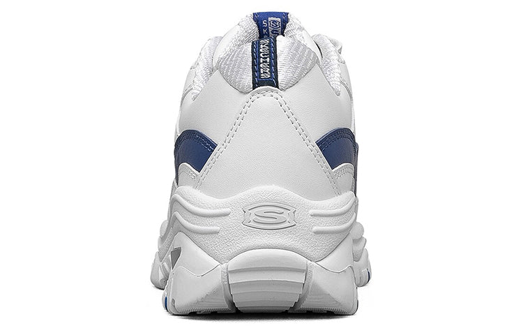 (WMNS) Skechers Energy-Over Joy Low Running Shoes White/Blue 13412-WBLU
