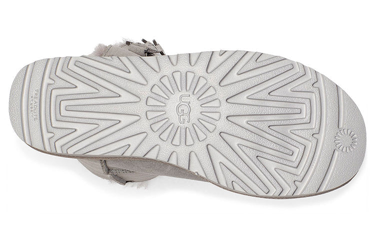 (WMNS) UGG Bailey Button UGG Charm Metallic Alphabet Version Fleece Lined 'Light Grey' 1114970-SEL