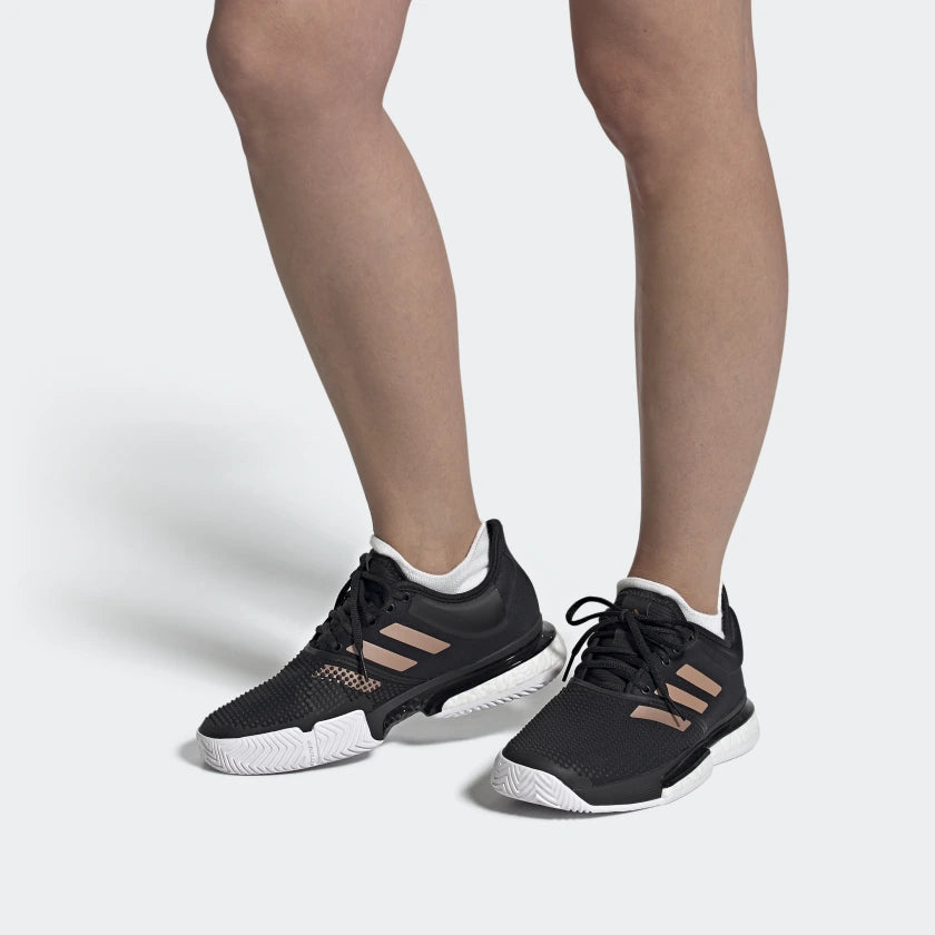 (WMNS) adidas SoleCourt 'Black Copper Metallic' FU8133