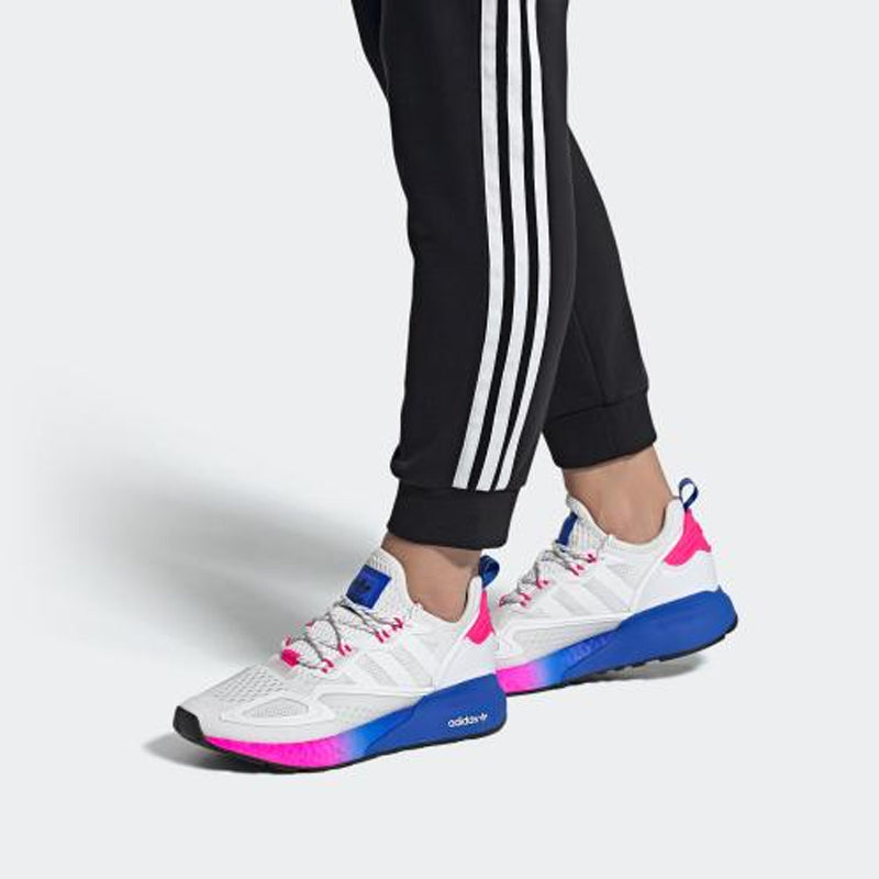 (WMNS) adidas ZX 2K Boost 'White Pink Blue' FY0605