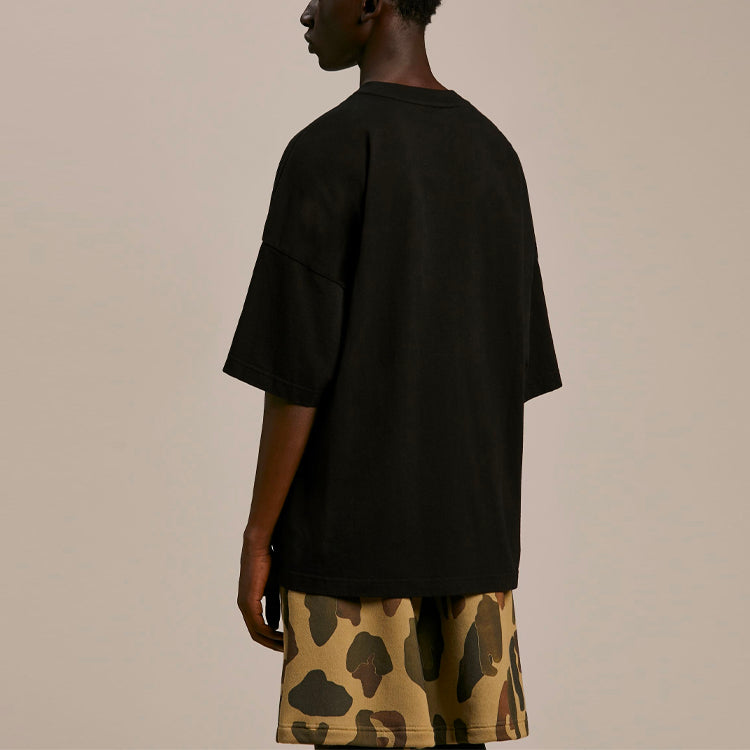 PALM ANGELS Men's SS21 Flowers-print Black PMAA041S21JER0041001