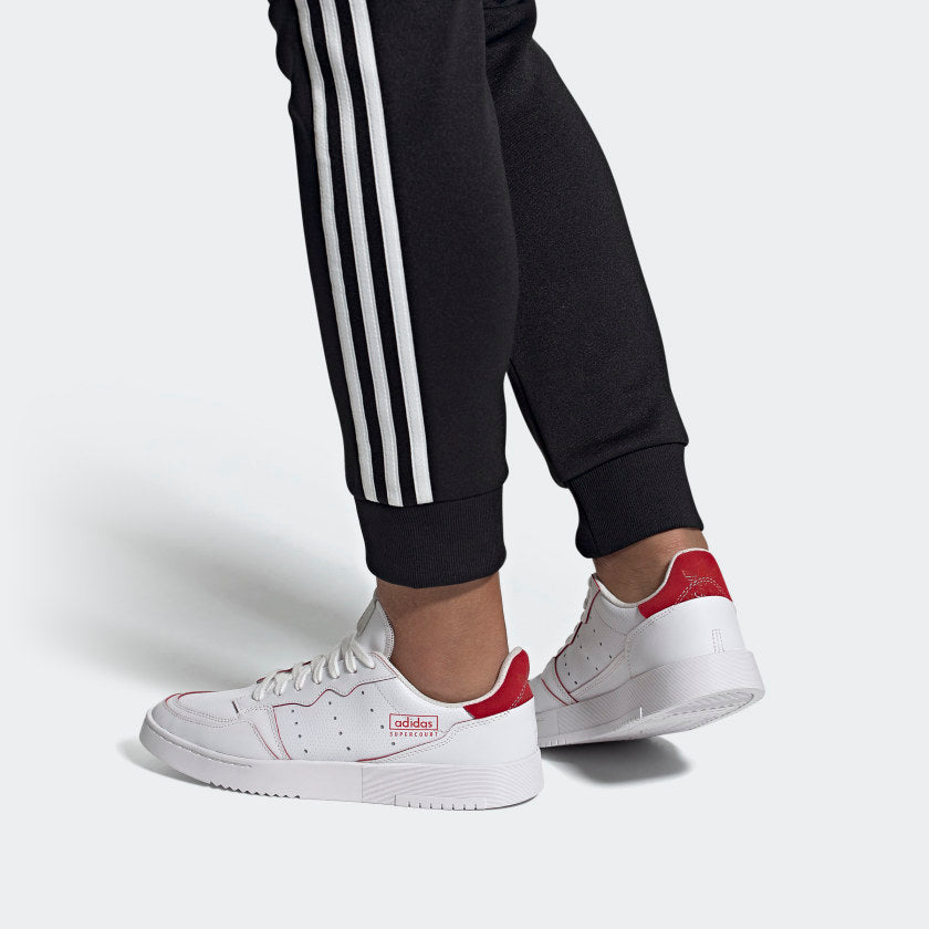 adidas Supercourt 'Cloud White Scarlet' FU9741