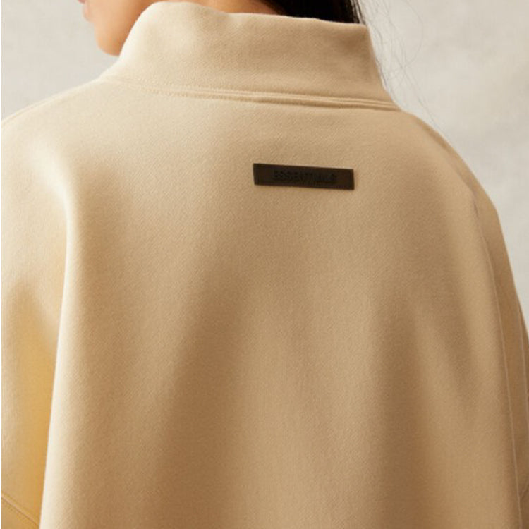 Fear of God Essentials SS21 Pull-Over Mockneck Buttercream FOG-SS21-555