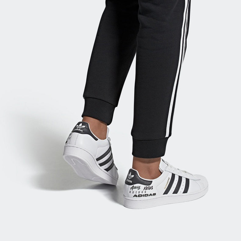 (WMNS) adidas originals Superstar For Black/White/Golden EH1214
