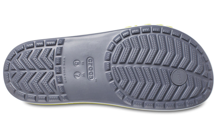 Crocs Bayaband Flip Non-Slip Wear-Resistant Casual Gray Green Slippers 'Grey Green' 205393-0A3