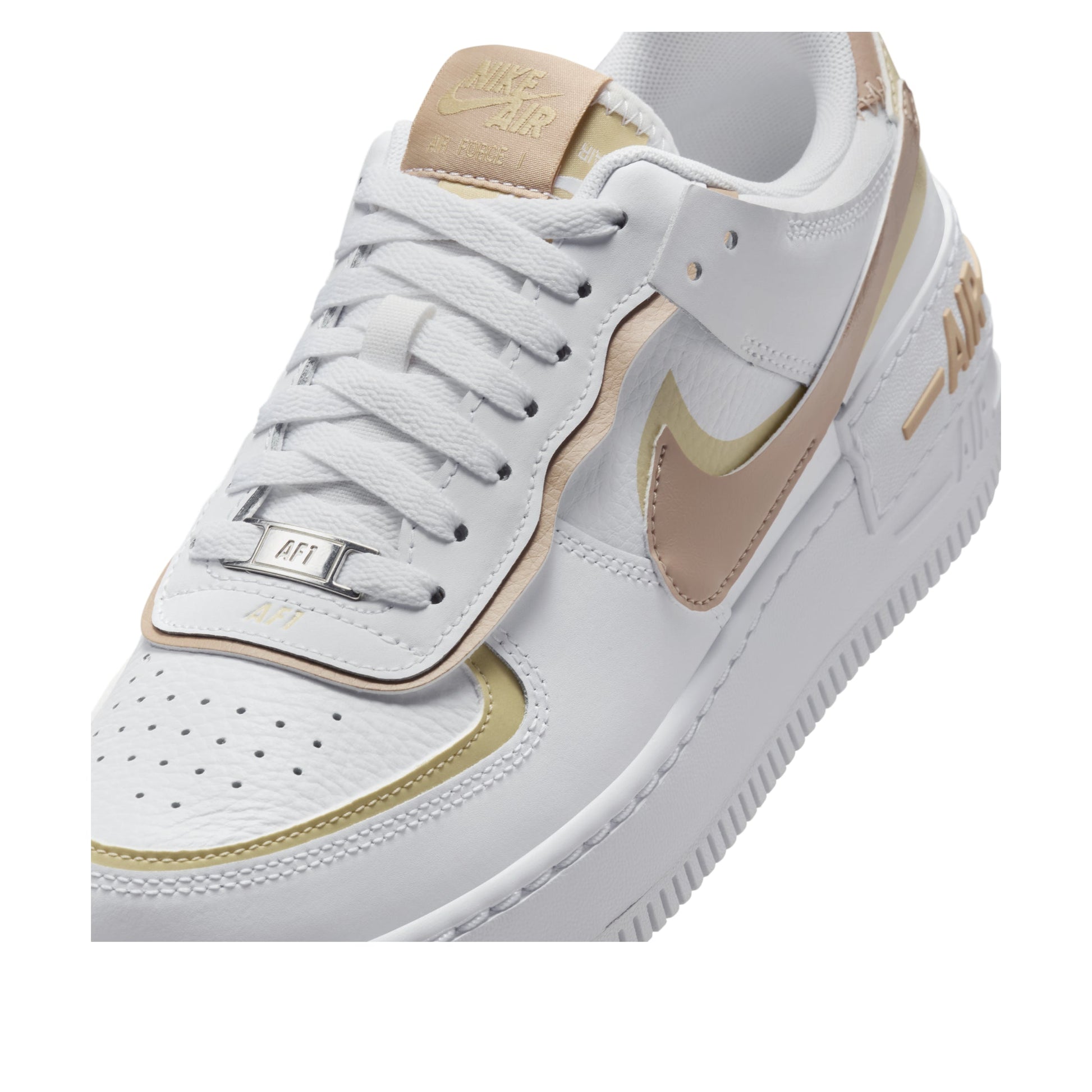 (WMNS) Nike Air Force 1 Low Shadow 'White Team Gold Rattan' DZ1847-111