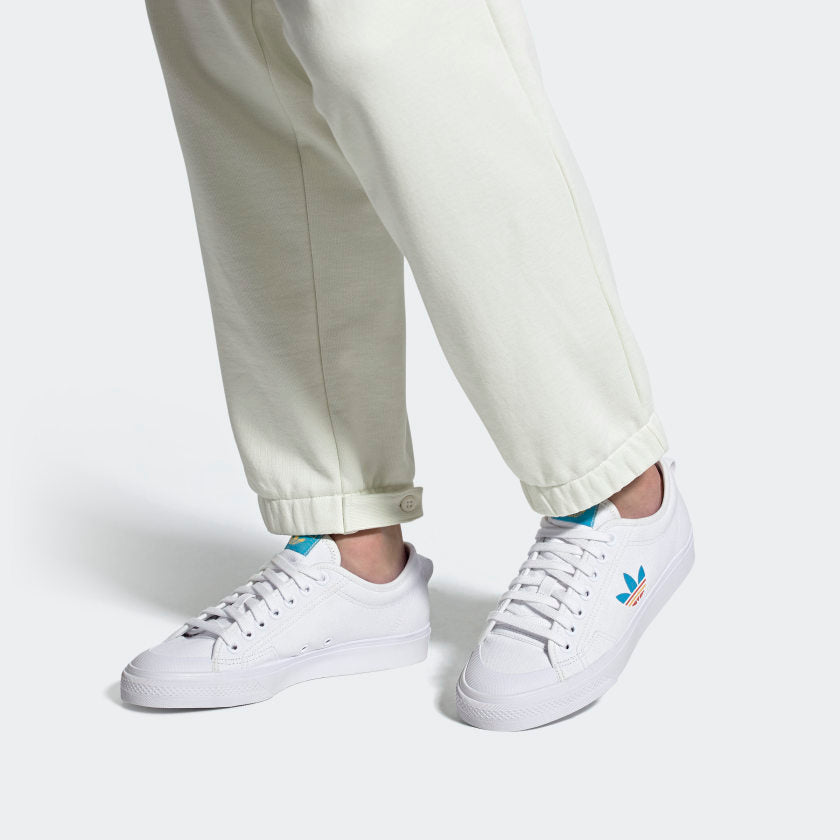 adidas Nizza Trefoil 'White Blue' FY2259
