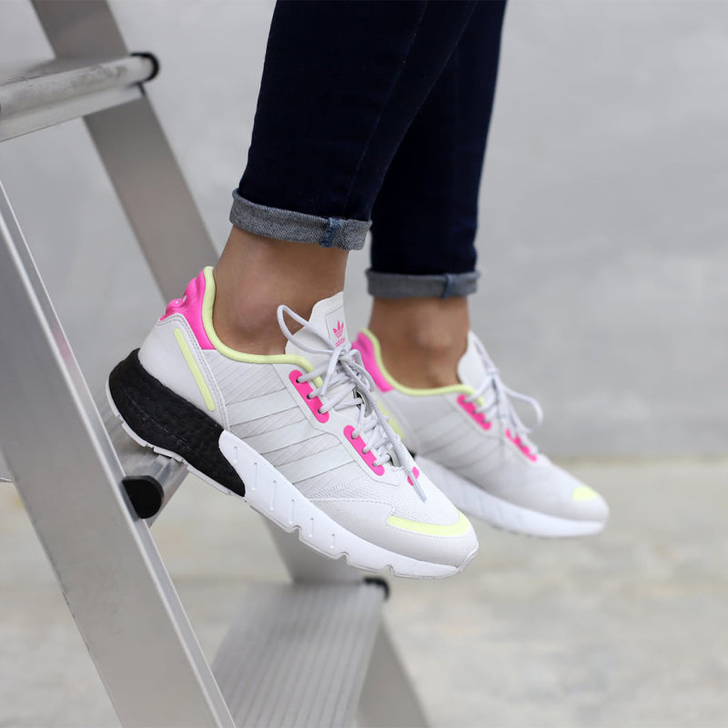 (GS) adidas originals ZX 1K Boost J 'Grey Purple' FX6642