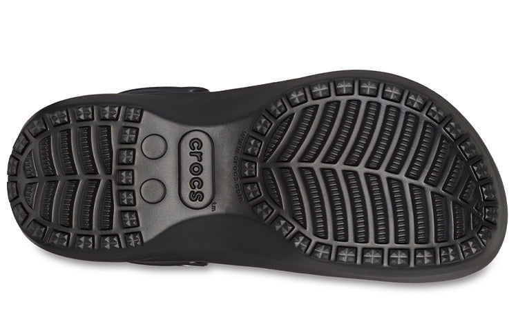 (WMNS) Crocs Classic Platform Lined Clog 'Black' 207938-001