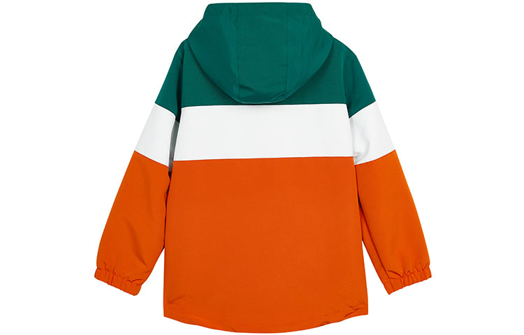 (GS) Skechers Patchwork Letter Hooded 3-In-1 Windbreaker Jacket 'Multi-Color' L321K147
