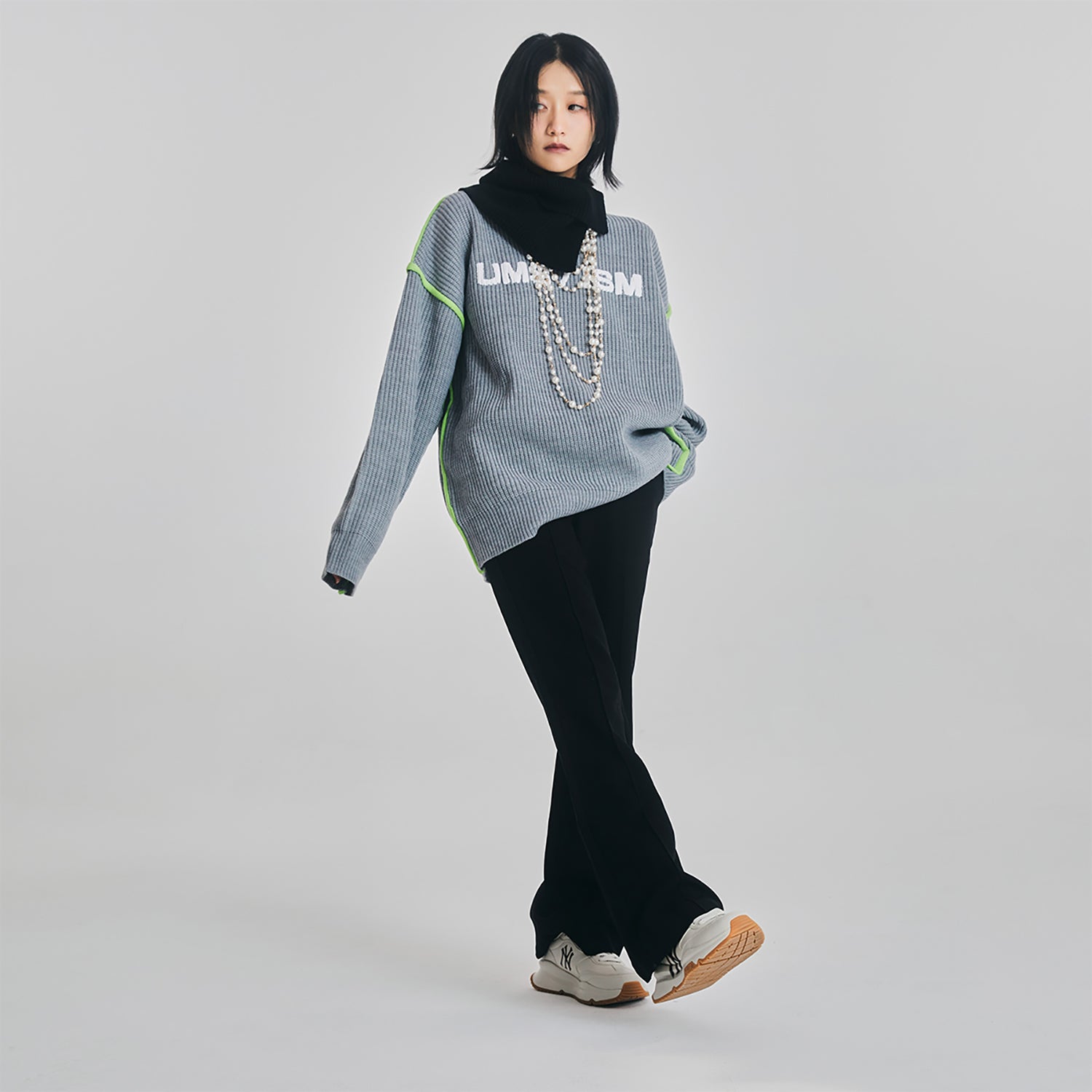 MLB Chunky Runner Basic Yankees 'Beige White Navy' 3ASHCRB3N-50CRS
