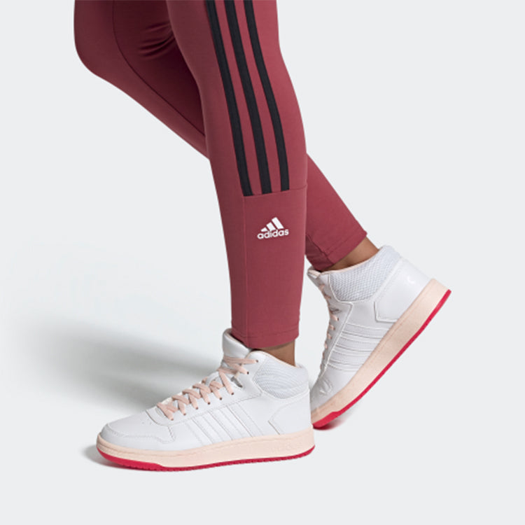 (WMNS) adidas Hoops 2.0 Mid 'White Power Pink' FW9355