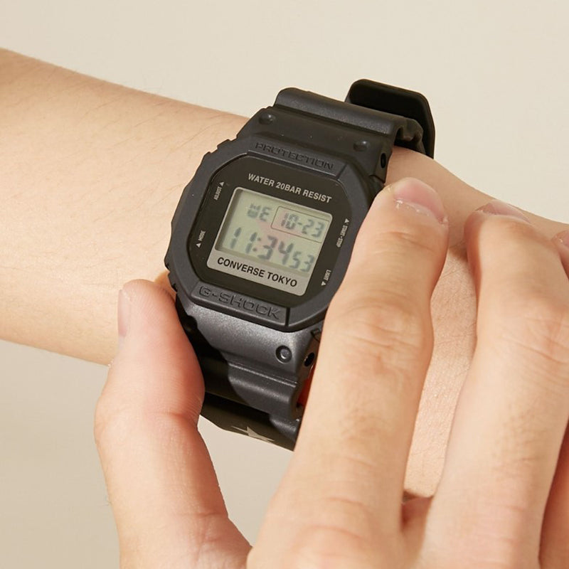 CASIO G-Shock Square 'Black' DW-5600E-CONVERSE