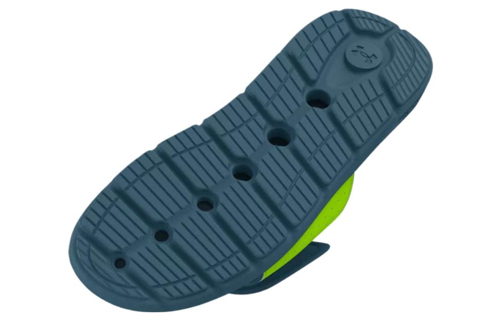 (GS) Under Armour Ignite Pro Slide 'Lime Surge Static Blue' 3026036-301