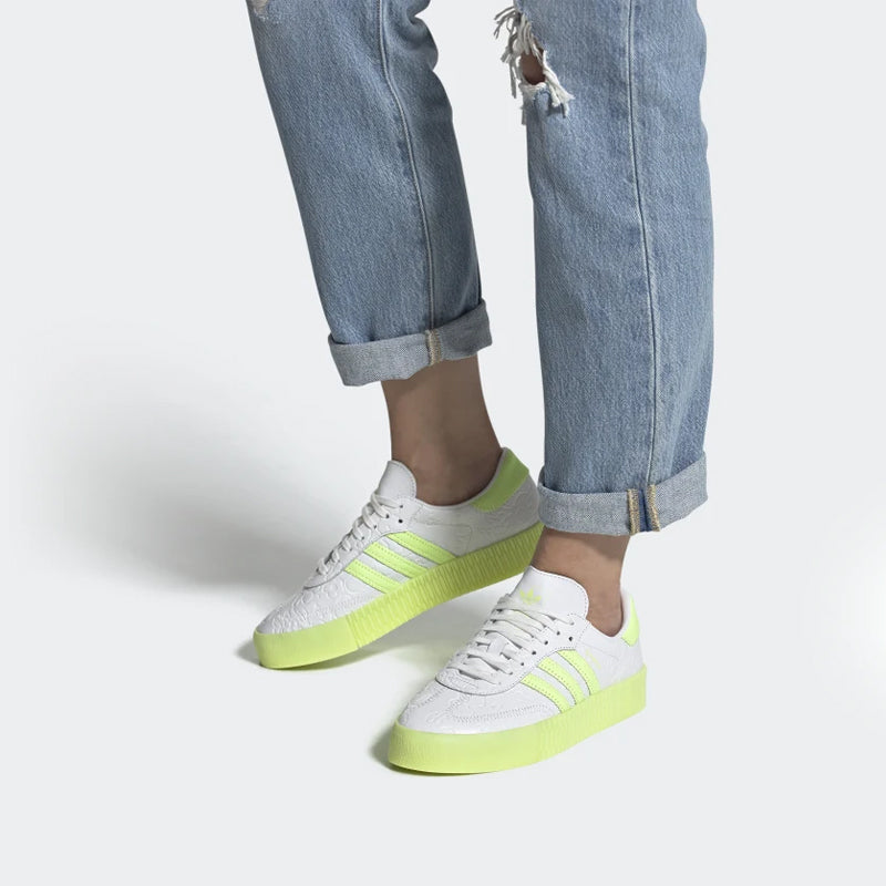 (WMNS) adidas Sambarose 'White Green' FV0771
