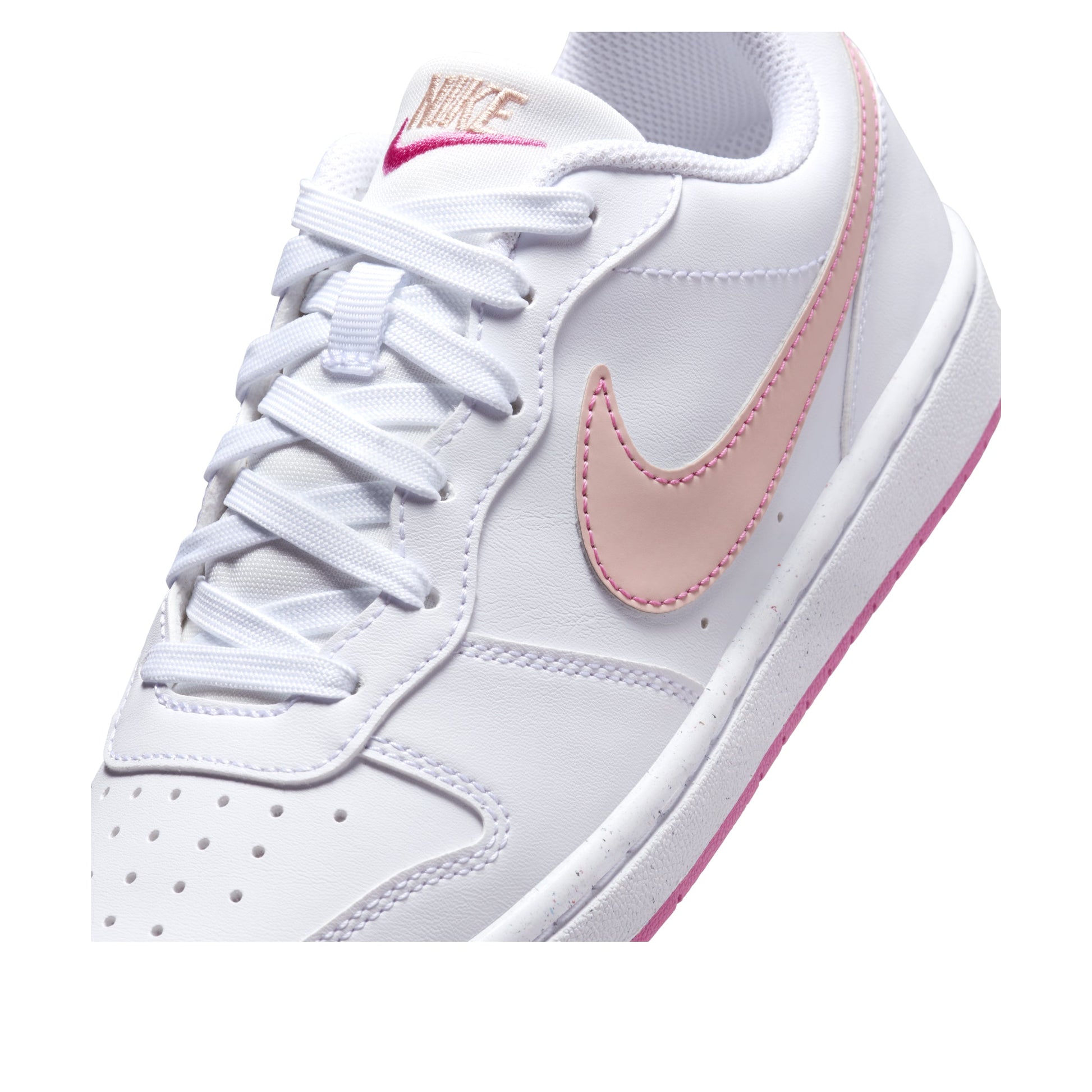 (GS) Nike Court Borough Low Recraft 'White Pinksicle' DV5456-111