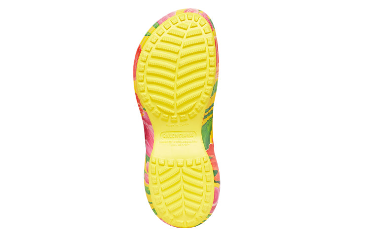 (WMNS) Balenciaga Pool Slide Sandals x Crocs 'Tulip Print Multi' 677389W1S8F7053
