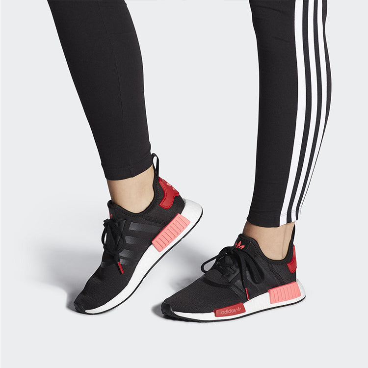 (WMNS) adidas NMD_R1 'Black Scarlet' EH0206
