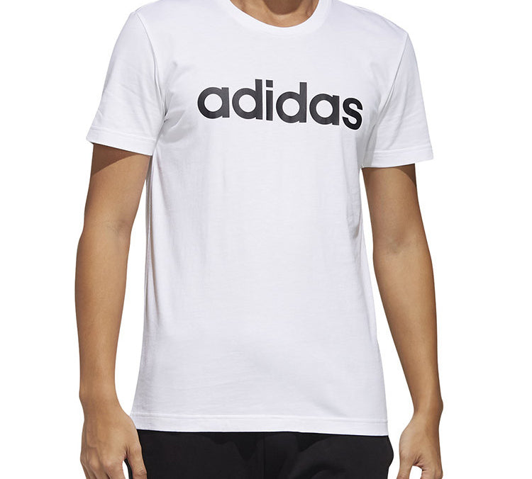 adidas neo M Esntl Lg T 1 Sports Short Sleeve White FP7396