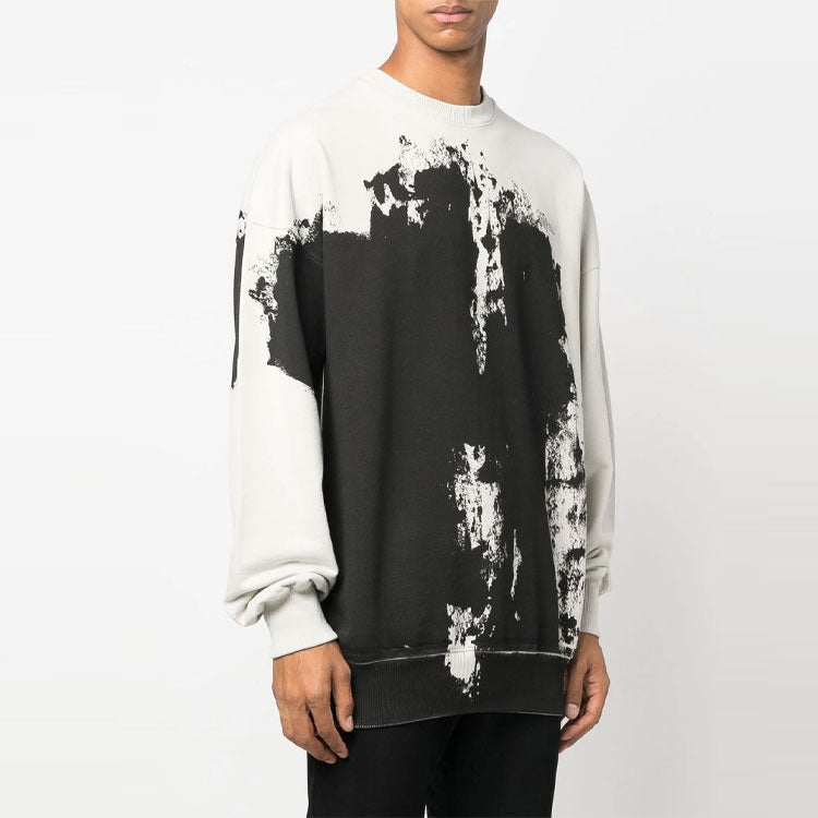 A-COLD-WALL* Cotton Relaxed Crewneck Sweatshirt 'Black White' ACWMW087BLACK