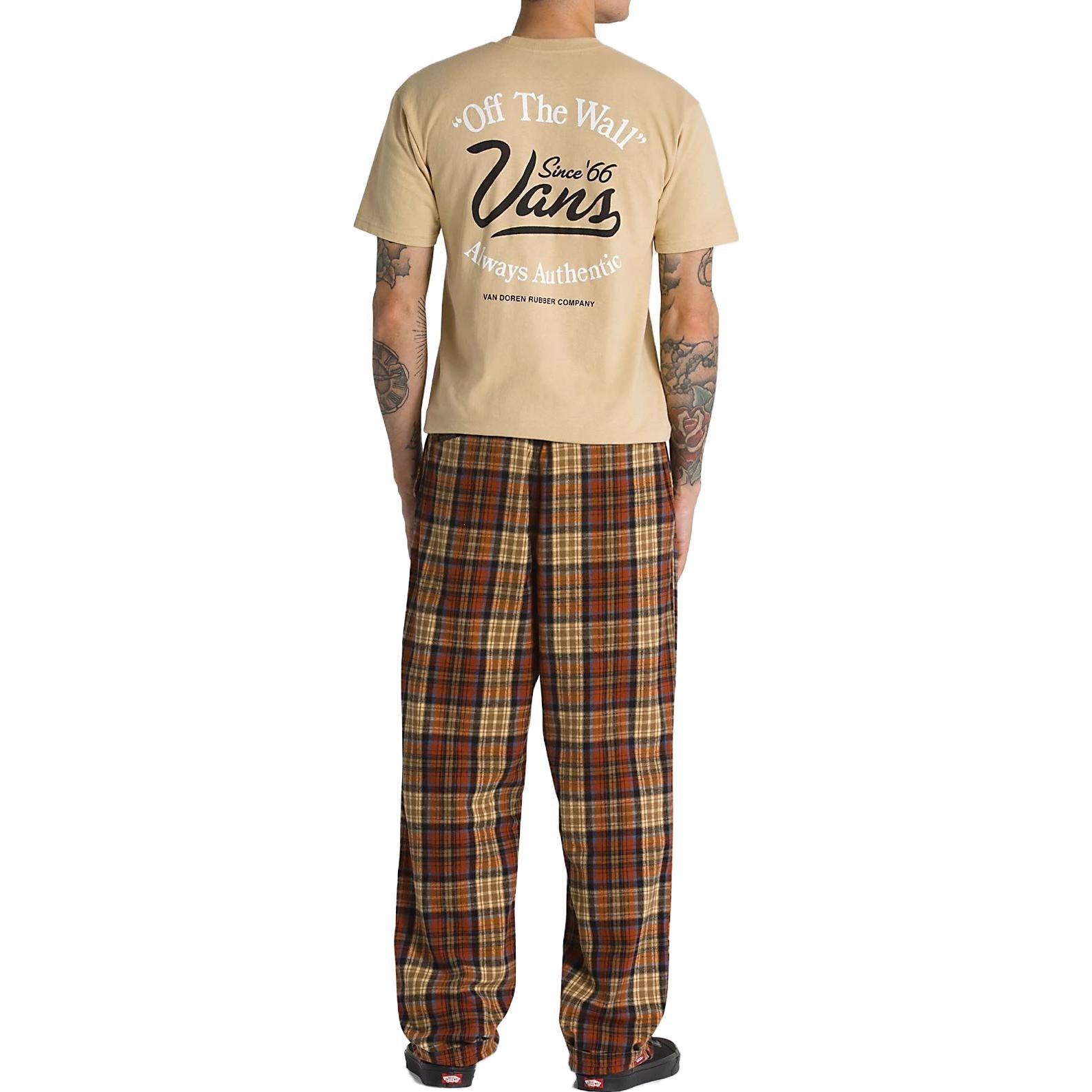 Vans Range Loose Tapered Flannel Trousers 'Red Brown' VN0008MZCBC
