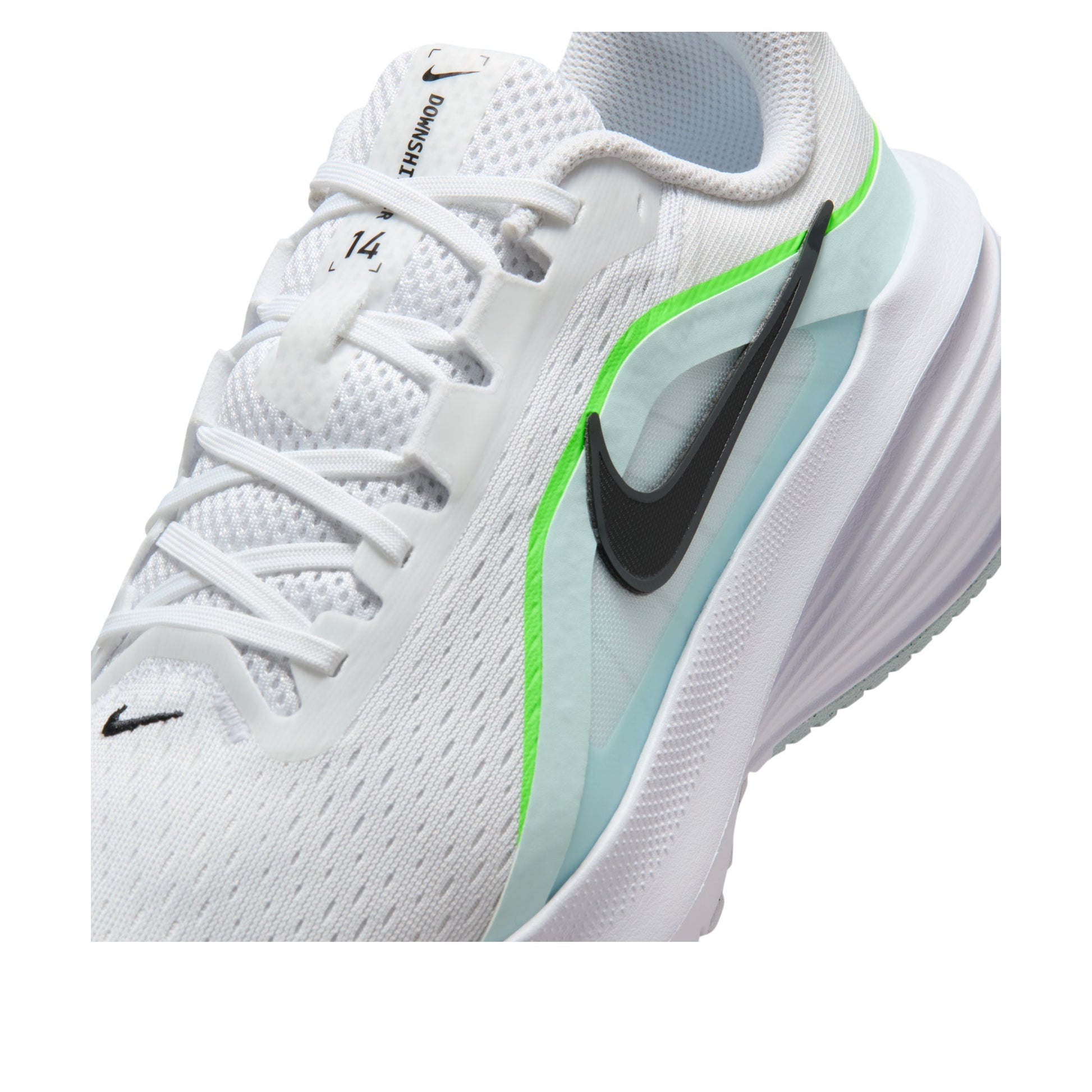 Nike Downshifter 14 'White Glacier Blue Green Strike' IB1895-100