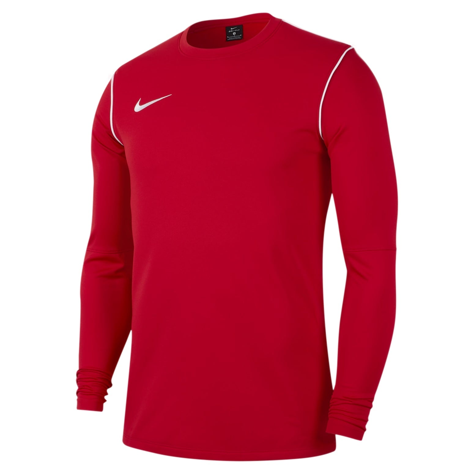 Men's Nike Logo Embroidered Round Neck Pullover Long Sleeves Red T-Shirt BV6875-657