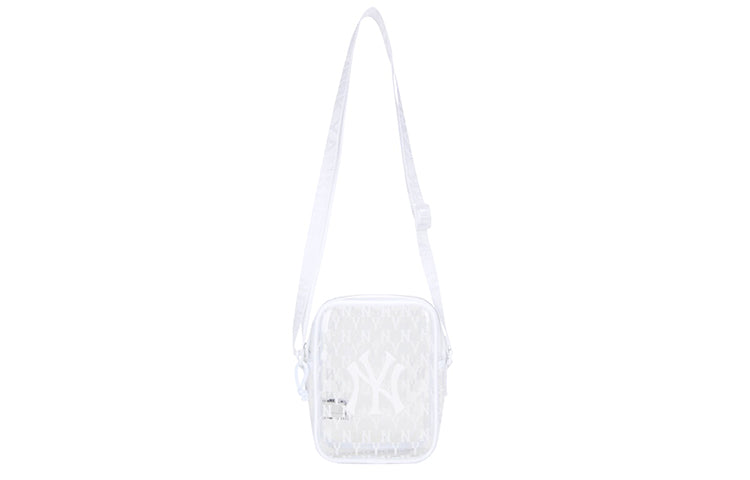 MLB Monogram Series NY New York Yankees PVC Messenger Bag Mini Transparent 32BGDB011-50W