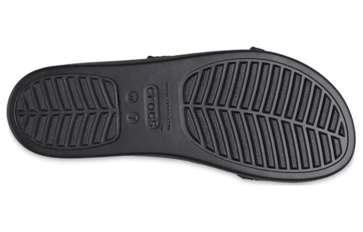 (WMNS) Crocs Brooklyn Croco Shine Buckle 'Black' 209361