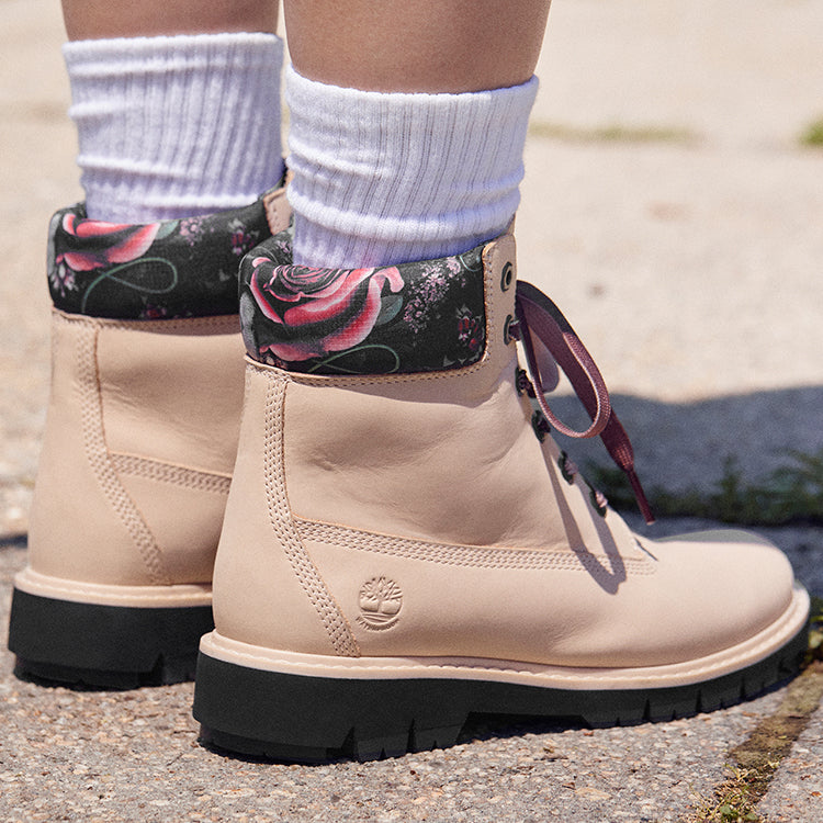 (WMNS) Timberland Lucia Way 6 Inch Charm Waterproof Boot 'Light Pink Nubuck' A2HXBW