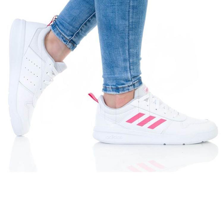 (GS) adidas Tensaur J 'White Real Pink' EF1088
