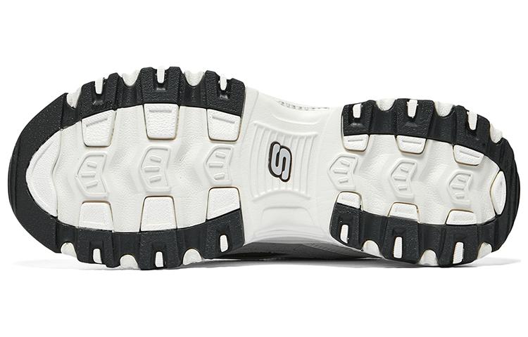(WMNS) Skechers D'Lites 1.0 Shoes 'White Grey Brown' 896276-OWBR