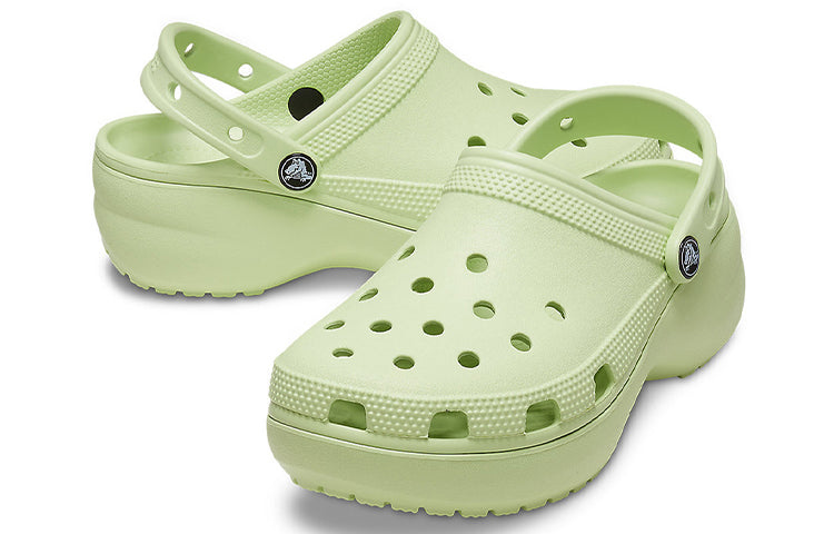 (WMNS) Crocs Classic Platform Clog 'Celery' 206750-335