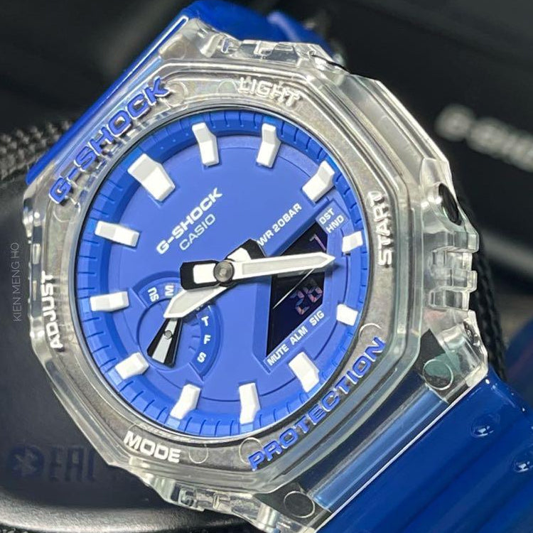 CASIO G-Shock Analog-Digital 'Blue' GA-2100HC-2A