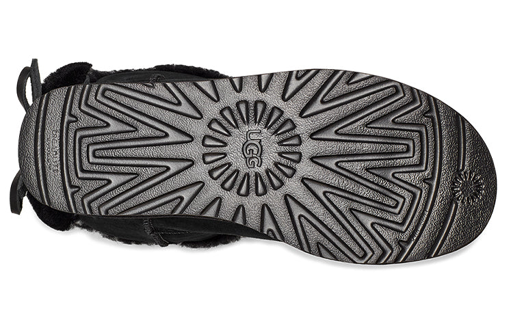 (WMNS) UGG Classic Double Bow Mini 'Black' 1127130-BLK