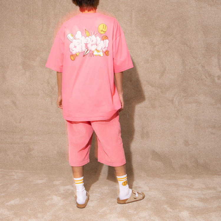 Drew House Doodle Joy T-shirt 'Hot Pink' DR-SS22-006