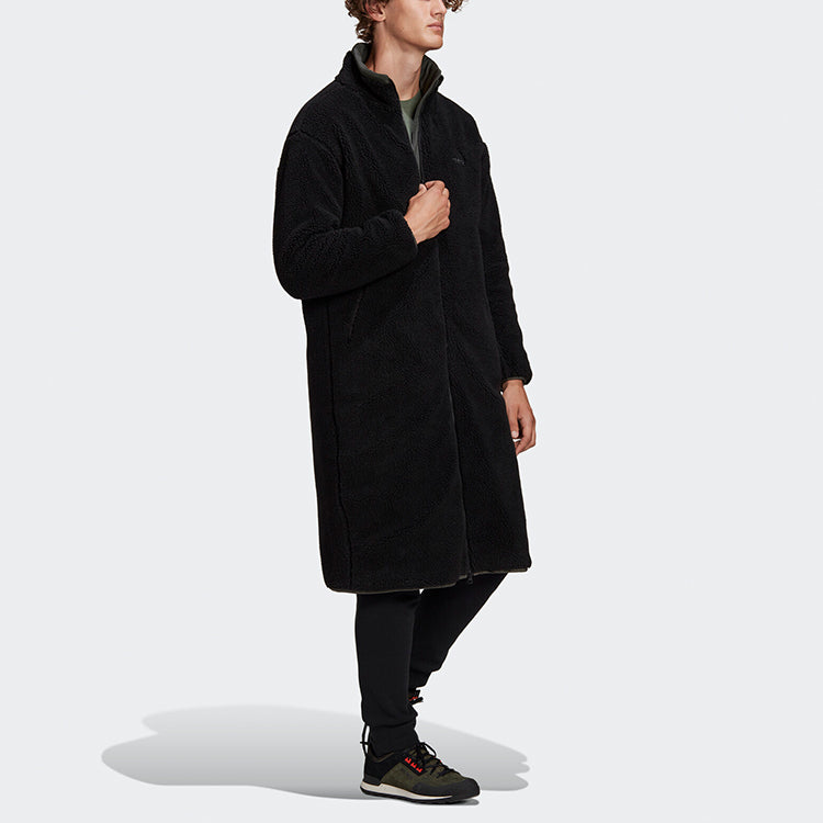 adidas Stay Warm Reversible mid-length Stand Collar Jacket Black GP5513