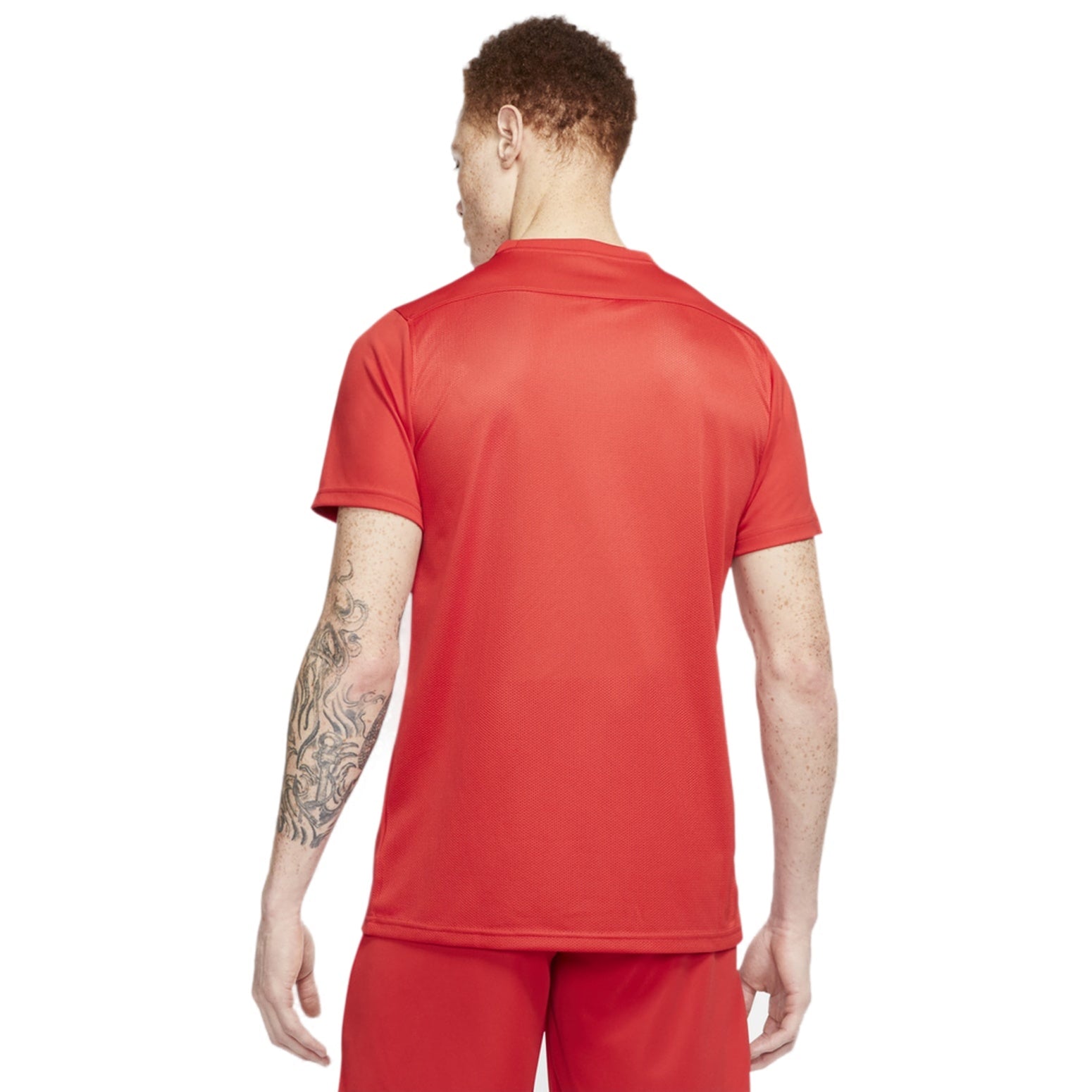 Men's Nike Dri-FIT Logo Printing Round Neck Pullover Short Sleeve Us Edition Orange Red T-Shirt BV6708-657