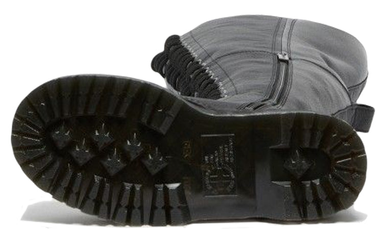 (WMNS) Dr. Martens Azreya Max Leather 26-Eye Platform Boots 'Black' 27360001