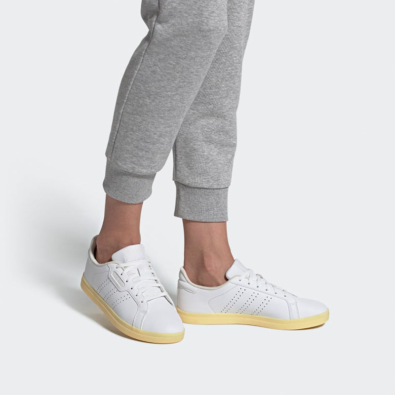 (WMNS) adidas neo Courtpoint Cl X 'White Yellow' FW7387