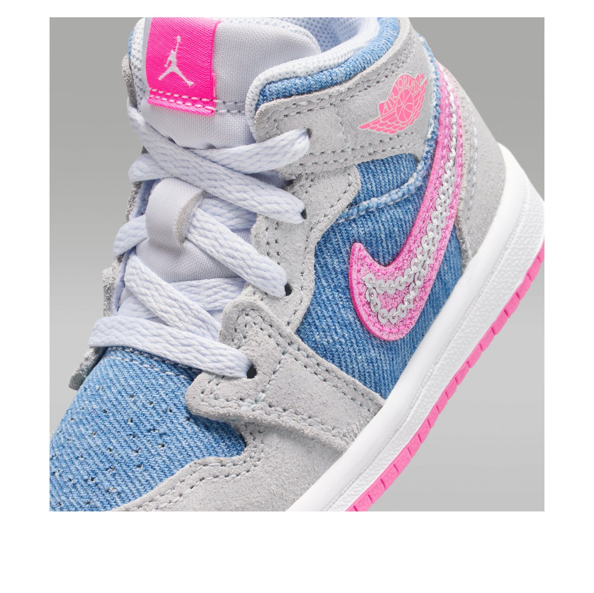 (TD) Air Jordan 1 Mid SE 'Denim Sequin' HQ2000-400