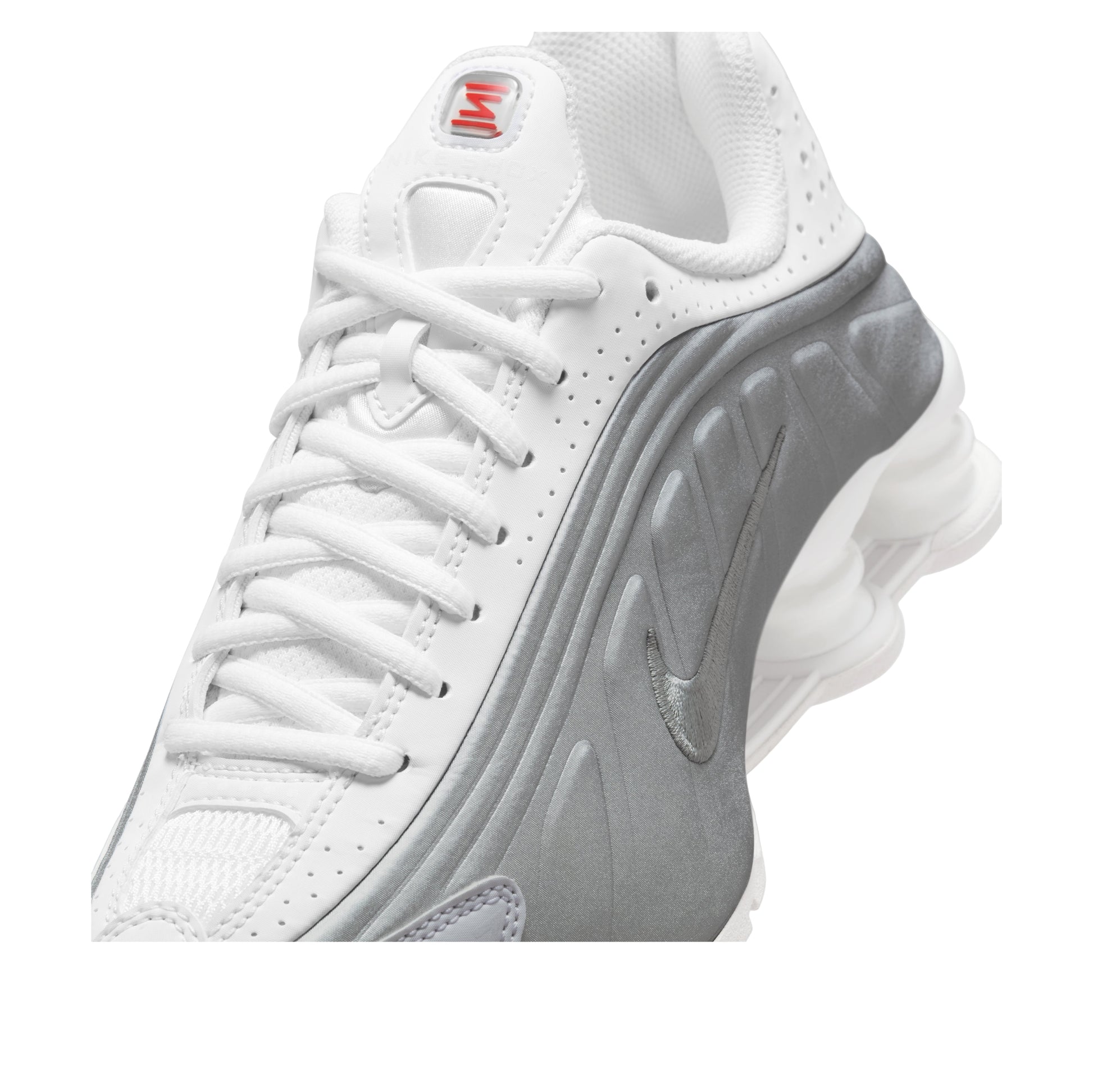 (GS) Nike Shox R4 'White Metallic Silver' CW2626-101