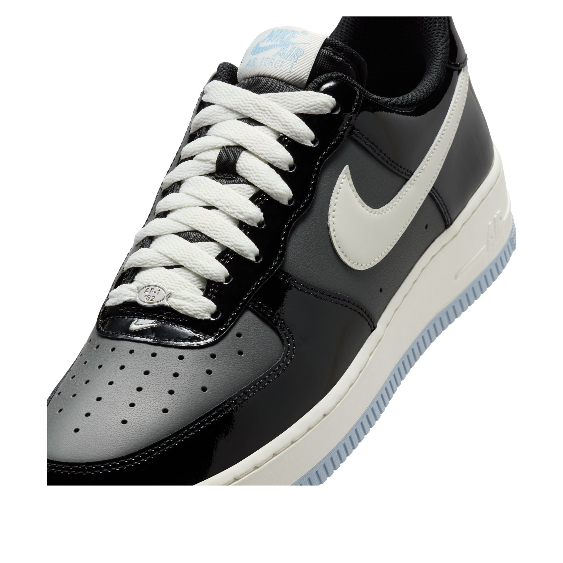 Nike Air Force 1 Low 'Black Iron Grey Patent' IB7676-001